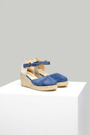 Lacivert Dolgu Topuk Kadın Espadril | Derimod Lacivert Dolgu Topuk Kadın Espadril | Derimod