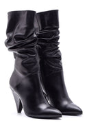 Women's Heeled Leather Boots | Derimod Women's Heeled Leather Boots | Derimod