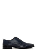 Derimod Black Men's Navy Blue Leather Classic Shoes | Derimod Derimod Black Men's Navy Blue Leather Classic Shoes | Derimod