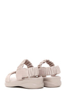 Kadın Vizon Deri Comfort Sandalet | Derimod Kadın Vizon Deri Comfort Sandalet | Derimod