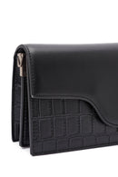 Kadın Siyah Uzun Askılı Zincir Detaylı Mini Kol Çantası | Derimod Kadın Siyah Uzun Askılı Zincir Detaylı Mini Kol Çantası | Derimod