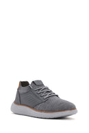 Men's Grey Fabric Sneakers | Derimod Men's Grey Fabric Sneakers | Derimod