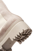 Women's Gray Suede Leather Chelsea Boots | Derimod Women's Gray Suede Leather Chelsea Boots | Derimod