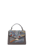 Kadın Antrasit Uzun Askılı Baskılı El Çantası | Derimod Kadın Antrasit Uzun Askılı Baskılı El Çantası | Derimod