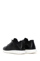Men's Black Lace-up Leather Sneaker | Derimod Men's Black Lace-up Leather Sneaker | Derimod