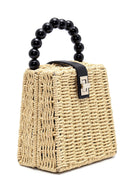 Women's Straw Detailed Handbag | Derimod Women's Straw Detailed Handbag | Derimod