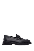 Kadın Siyah Tokalı Deri Maskülen Loafer | Derimod Kadın Siyah Tokalı Deri Maskülen Loafer | Derimod