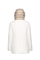 Geox Women's White Spherica Hooded Coat | Derimod Geox Women's White Spherica Hooded Coat | Derimod