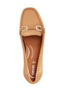 Geox Women's Camel Annytah Moc Suede Leather Loafer | Derimod Geox Women's Camel Annytah Moc Suede Leather Loafer | Derimod