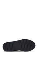 Men's Black Leather Ankle Sneaker Boots | Derimod Men's Black Leather Ankle Sneaker Boots | Derimod