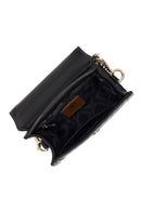 Woman Black Long-Strap Charmed Mini Shoulder Bag | Derimod Woman Black Long-Strap Charmed Mini Shoulder Bag | Derimod