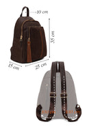 Woman Brown Casual Backpack | Derimod Woman Brown Casual Backpack | Derimod