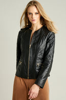 Lopez Kadın Deri Ceket | Derimod Lopez Kadın Deri Ceket | Derimod