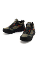 Skechers Men's Khaki Go Run Trail Altitude-Water Thick-Sole Sneaker | Derimod Skechers Men's Khaki Go Run Trail Altitude-Water Thick-Sole Sneaker | Derimod