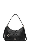 Women's Black Long Strap Shoulder Bag | Derimod Women's Black Long Strap Shoulder Bag | Derimod