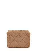 Women's Camel Plush Shoulder Bag | Derimod Women's Camel Plush Shoulder Bag | Derimod