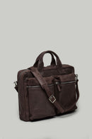 Brown Men's Leather Briefcase | Derimod Brown Men's Leather Briefcase | Derimod
