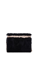 Women's Black Plush Crossbody Bag | Derimod Women's Black Plush Crossbody Bag | Derimod