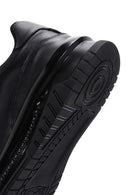 Men's Black Leather Thick Soled Sneaker | Derimod Men's Black Leather Thick Soled Sneaker | Derimod