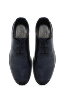 Derimod Black Men's Navy Blue Leather Classic Shoes | Derimod Derimod Black Men's Navy Blue Leather Classic Shoes | Derimod