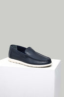 Blue Men's Leather Loafer | Derimod Blue Men's Leather Loafer | Derimod
