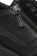 Geox Kadın Siyah D Ilde Bağcıklı Dolgu Topuklu Sneaker | Derimod Geox Kadın Siyah D Ilde Bağcıklı Dolgu Topuklu Sneaker | Derimod