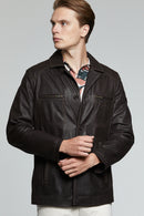 Baldwin Erkek Deri Ceket | Derimod Baldwin Erkek Deri Ceket | Derimod