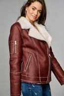 Amanda Kadın Deri Ceket | Derimod Amanda Kadın Deri Ceket | Derimod