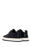 Male Black Lace-Up Leather Sneaker | Derimod Male Black Lace-Up Leather Sneaker | Derimod