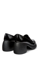 Camper Kadın Siyah Thelma Deri Topuklu Loafer | Derimod Camper Kadın Siyah Thelma Deri Topuklu Loafer | Derimod