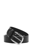 Men's Black Leather Belt | Derimod Men's Black Leather Belt | Derimod