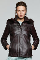 Elena Kadın Deri Ceket | Derimod Elena Kadın Deri Ceket | Derimod