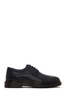 Derimod Fly Male Navy Blue Lace-Up Thick-Soled Leather Casual Shoes | Derimod Derimod Fly Male Navy Blue Lace-Up Thick-Soled Leather Casual Shoes | Derimod