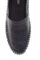 Women's Leather Loafer with Stitching Detail | Derimod Women's Leather Loafer with Stitching Detail | Derimod