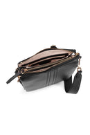 Geox Kadın Siyah Clarissy Aksesuar Detaylı Deri Çapraz Çanta | Derimod Geox Kadın Siyah Clarissy Aksesuar Detaylı Deri Çapraz Çanta | Derimod