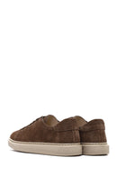 Women's Brown Lace-Up Suede Leather Sneaker | Derimod Women's Brown Lace-Up Suede Leather Sneaker | Derimod
