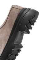 Men's Mink Lace-Up Nubuck Leather Casual Shoes | Derimod Men's Mink Lace-Up Nubuck Leather Casual Shoes | Derimod