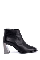 Women's Leather Heel Detailed Boots | Derimod Women's Leather Heel Detailed Boots | Derimod