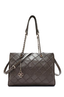 Kadın Kahverengi Uzun Askılı Baskılı Omuz Çantası | Derimod Kadın Kahverengi Uzun Askılı Baskılı Omuz Çantası | Derimod