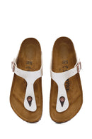 Birkenstock Kadın Beyaz Gizeh Bf Graceful Parmak Arası Terlik | Derimod Birkenstock Kadın Beyaz Gizeh Bf Graceful Parmak Arası Terlik | Derimod