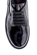 Women's Leather Patent Leather Thick Soled Oxford Shoes | Derimod Women's Leather Patent Leather Thick Soled Oxford Shoes | Derimod