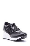 Women's Stone Detailed High-Sole Sports Shoes | Derimod Women's Stone Detailed High-Sole Sports Shoes | Derimod