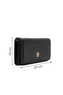 Women's Black Wallet with Strap Detail | Derimod Women's Black Wallet with Strap Detail | Derimod