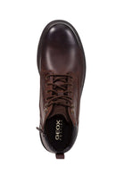 Geox Men's Brown Andalo Lace-Up Leather Boots | Derimod Geox Men's Brown Andalo Lace-Up Leather Boots | Derimod