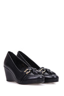 Women's Tassel Detailed Wedge Heeled Shoes | Derimod Women's Tassel Detailed Wedge Heeled Shoes | Derimod
