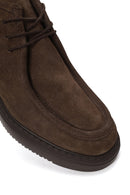 Male Mink Lace-Up Thick-Soled Suede Casual Boots | Derimod Male Mink Lace-Up Thick-Soled Suede Casual Boots | Derimod