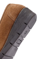 Kadın Taba Dolgu Topuklu Süet Deri Comfort Loafer | Derimod Kadın Taba Dolgu Topuklu Süet Deri Comfort Loafer | Derimod