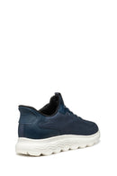 Geox Women Navy Blue D Spherica Plus A - Knit.Te + Sy Laced Fabric Sneaker | Derimod Geox Women Navy Blue D Spherica Plus A - Knit.Te + Sy Laced Fabric Sneaker | Derimod