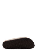 Birkenstock Women's Mink Suede Leather Double Buckle Arizona Sfb Flat Slippers | Derimod Birkenstock Women's Mink Suede Leather Double Buckle Arizona Sfb Flat Slippers | Derimod