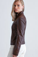 Zoey Kadın Deri Ceket | Derimod Zoey Kadın Deri Ceket | Derimod